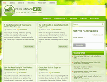 Tablet Screenshot of nutrichoice4u.com